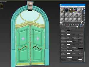 entrance classic door 40 3D Model