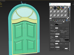 entrance classic door 40 3D Model