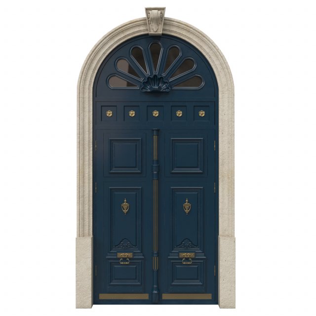 entrance classic door 41 Modelo 3D .c4d .max .obj .3ds .fbx .stl .blend 