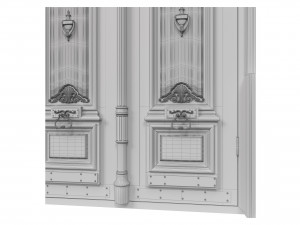 entrance classic door 41 Modelo 3D