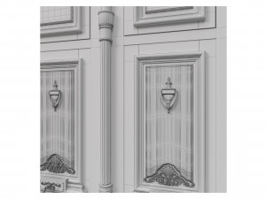 entrance classic door 41 Modelo 3D