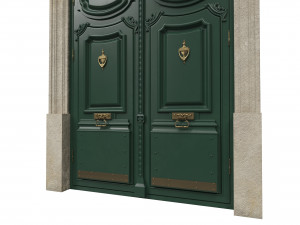 entrance classic door 42 3D Model