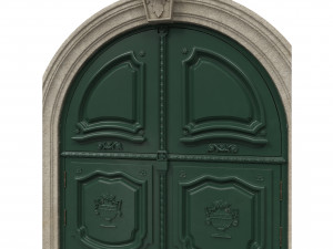 entrance classic door 42 3D Model