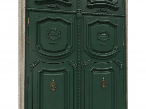 entrance classic door 42 3D Model