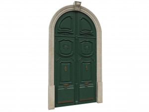 entrance classic door 42 3D Model