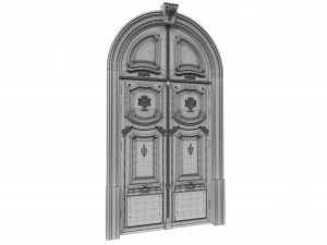 entrance classic door 42 3D Model
