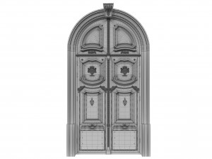 entrance classic door 42 3D Model
