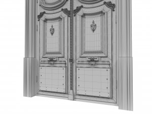 entrance classic door 42 3D Model