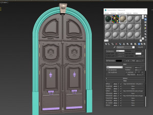 entrance classic door 42 3D Model