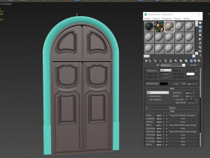 entrance classic door 42 3D Model