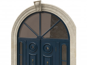 entrance classic door 43 Modello 3D
