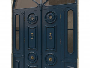 entrance classic door 43 Modello 3D