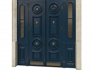 entrance classic door 43 Modello 3D
