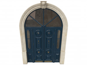 entrance classic door 43 Modello 3D