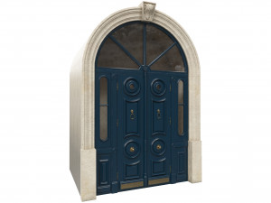entrance classic door 43 Modello 3D