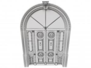 entrance classic door 43 Modello 3D