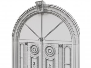 entrance classic door 43 Modello 3D