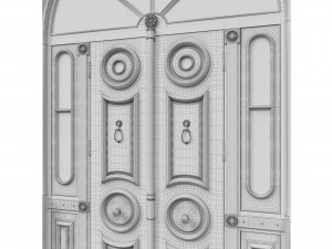 entrance classic door 43 Modello 3D