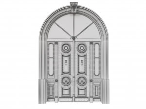 entrance classic door 43 Modello 3D