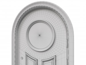 entrance classic door 44 3D Model