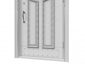 entrance classic door 44 3D Model