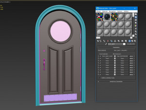 entrance classic door 44 3D Model