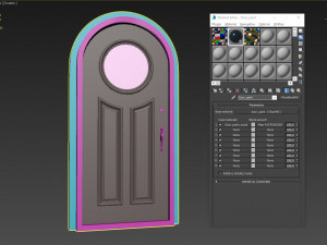 entrance classic door 44 3D Model