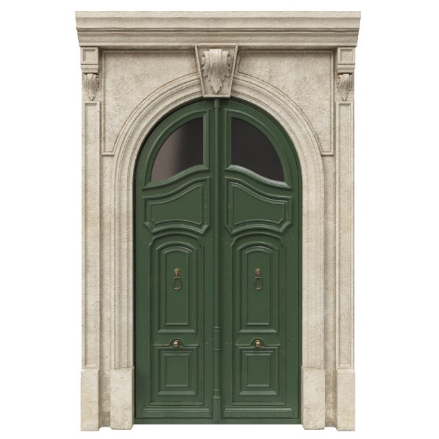 entrance classic door 45 Modello 3D .c4d .max .obj .3ds .fbx .stl .blend 