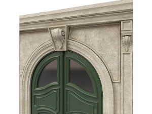 entrance classic door 45 Modello 3D