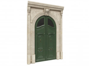 entrance classic door 45 Modello 3D