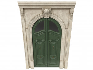 entrance classic door 45 Modello 3D