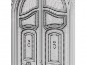 entrance classic door 45 Modello 3D