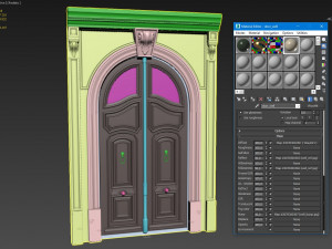 entrance classic door 45 Modello 3D