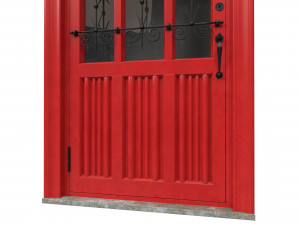 entrance classic door 46 Modèle 3D