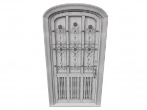 entrance classic door 46 Modèle 3D