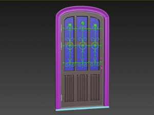 entrance classic door 46 Modèle 3D