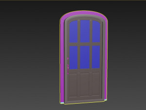 entrance classic door 46 Modèle 3D