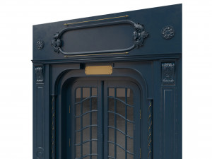 entrance classic door 47 Model 3D