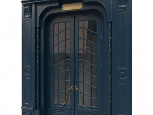 entrance classic door 47 Model 3D