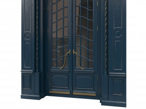 entrance classic door 47 Model 3D