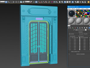 entrance classic door 47 Model 3D
