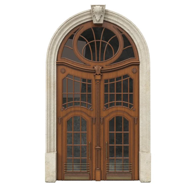 entrance classic door 48 3D Model .c4d .max .obj .3ds .fbx .stl .blend 