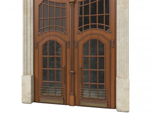 entrance classic door 48 3D Model