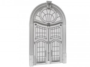 entrance classic door 48 3Dモデル