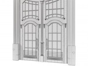 entrance classic door 48 3Dモデル