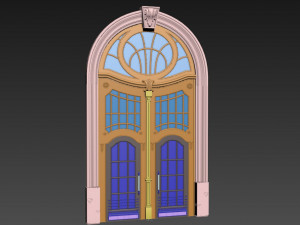 entrance classic door 48 3Dモデル