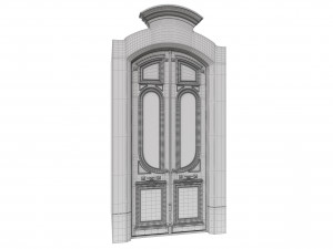 entrance classic door 49 3D Model
