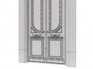 entrance classic door 49 3D Model