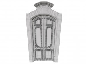 entrance classic door 49 3D Model