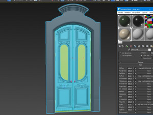 entrance classic door 49 3D Model